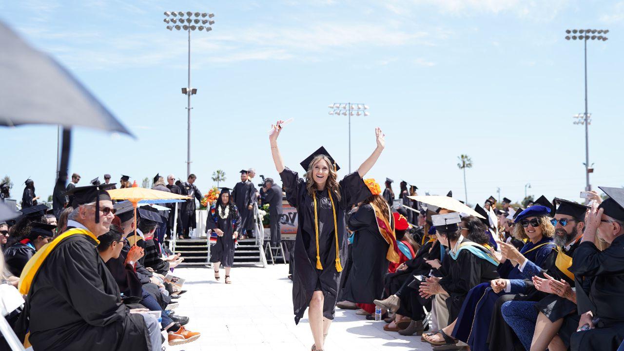 Ventura college graduate celebrates at commencement